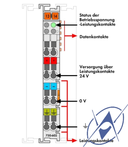 Изображение Модуль питания, 24 VDC, арт. 750-602 Модуль питания, 24 VDC, арт. 750-602