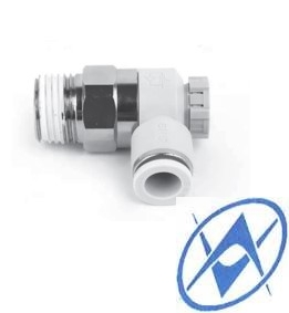 Угловой/прямой дроссель с нажимной фиксацией AS*1F-X*