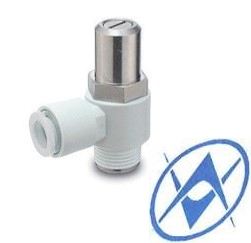 Угловой дроссель c регулировкой плоской отверткой AS*1F-D-X*