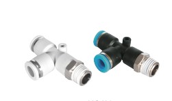 KQ2Y Тройник проходной ввертной