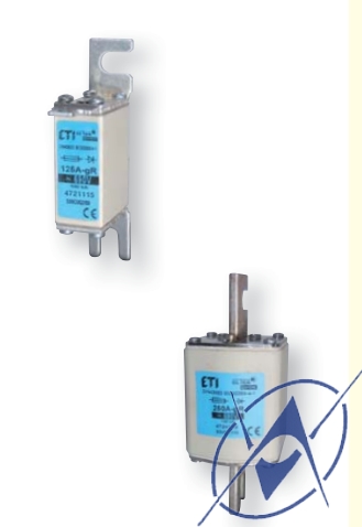 Ножевые предохранители NV/NH UQ 2, тип S - характеристика gR (~200kA AC; ~690V AC/ 550V DC)