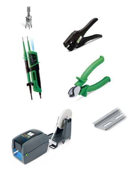 Система для подключения экранов, маркировка, принадлежности и инструменты