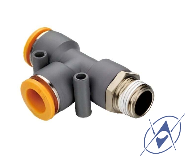 ZPD Фитинг тройник (прямой цанговый поворотный)
